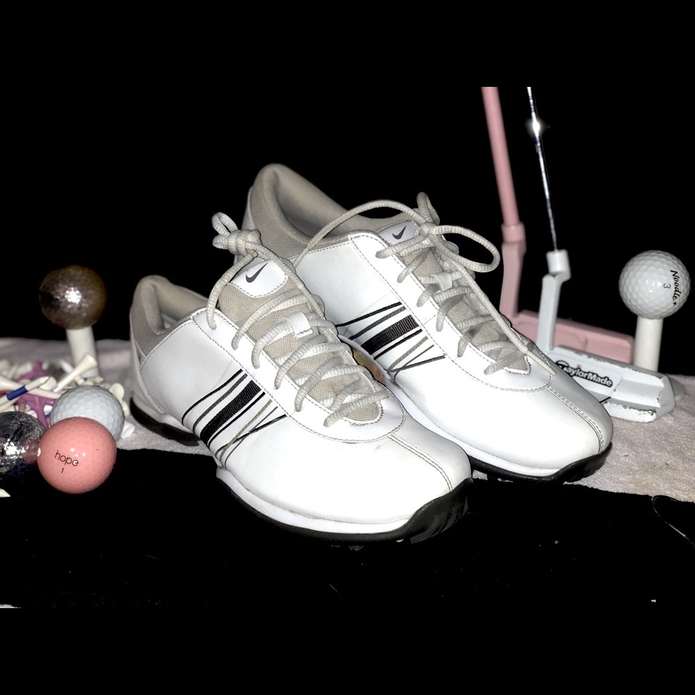NIKE AIR POWER Channel Traction At Contact (TAC) Golf Shoes Sz 8.5
